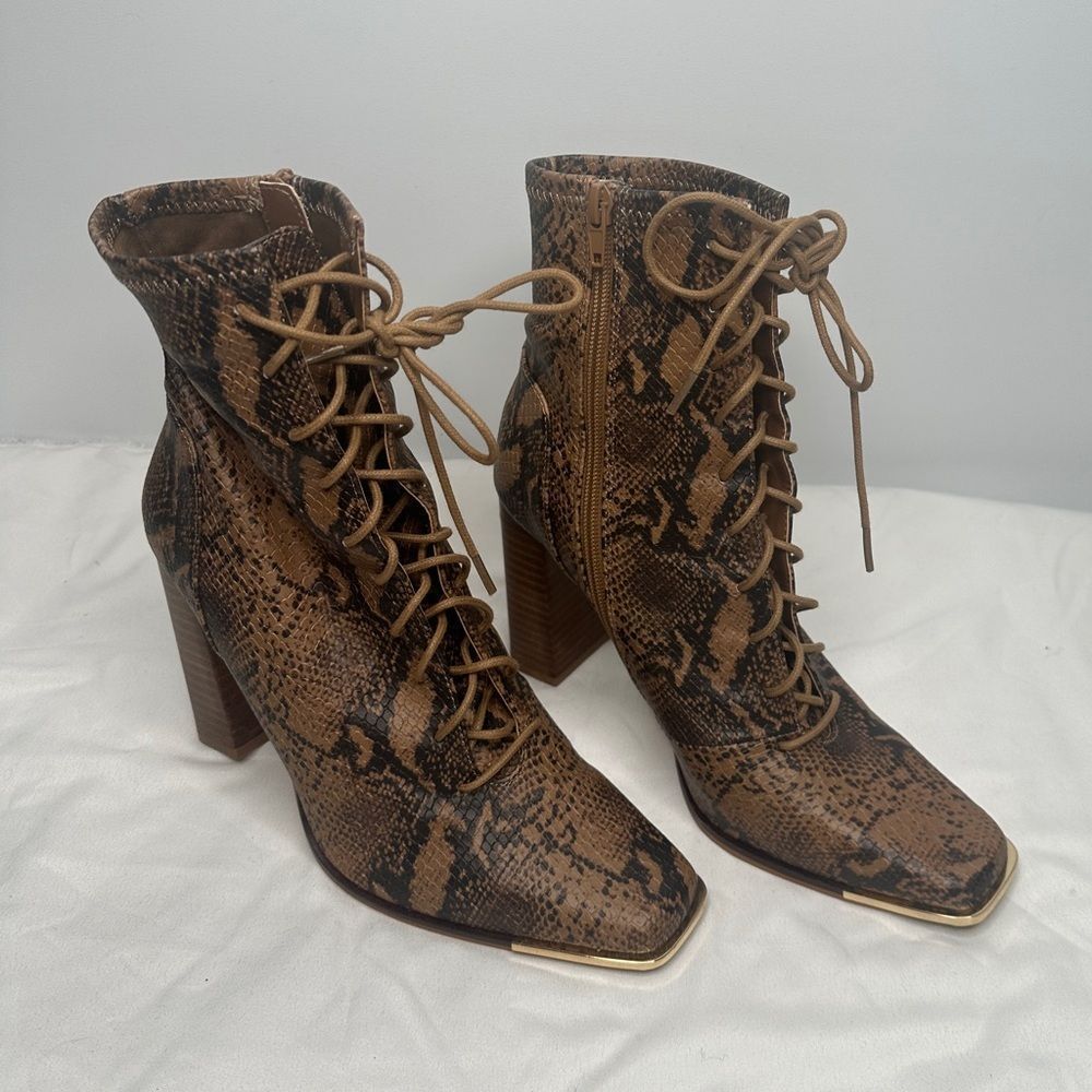Snake Print Steve Madden Boots​